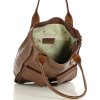 MARCO MAZZINI Tmavě hnědá shopper bag s kapsami