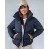 Tmavě modrá zimní bunda s límcem BUENO