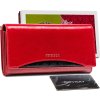 Peterson Červená peněženka s ozdobným lemem Y018