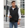 Černá vesta s kapucí