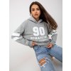 Šedá sportovní mikina "90"