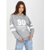 Šedá sportovní mikina "90"