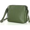 MARCO MAZZINI Zelená dvoukomorová kožená crossbody kabelka