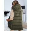 Khaki vesta s kapucí NOELIA