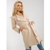 Světle béžový kabát s páskem