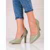 Dámské pistáciově zelené lodičky