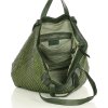 MARCO MAZZINI Zelená pletená shopper bag (Velikost ONE SIZE)