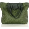 MARCO MAZZINI Zelená pletená shopper bag (Velikost ONE SIZE)