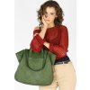 MARCO MAZZINI Zelená pletená shopper bag (Velikost ONE SIZE)