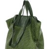 MARCO MAZZINI Zelená pletená shopper bag (Velikost ONE SIZE)