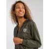 Khaki bomber mikina na zip