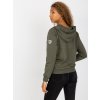 Khaki prošívaná bomber mikina