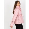 Růžová prošívaná bunda