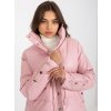 Růžová prošívaná bunda