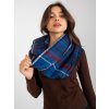 Modrá károvaná šála
