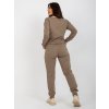 Tmavě béžová dámská tepláková souprava (Velikost S/M)