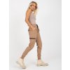 Camel dámské kalhoty s kapsami