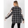 Černo-béžová dámská károvaná košile