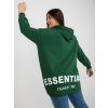 Tmavě zelená mikina ESSENTIALS