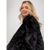 Černý dámský teddy kabát