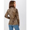 Velurová halenka s leopardím vzorem
