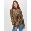 Velurová halenka s leopardím vzorem