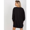 Černé mikinové šaty NEW YORK