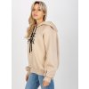 Béžová dámská mikina s nápisem (Velikost S/M)