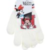 Smetanové dívčí rukavice Minnie Mouse