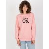 Světle růžová mikina "OK"