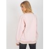 Světle růžová mikina bez kapuce (Velikost ONE SIZE)