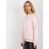 Světle růžová mikina bez kapuce (Velikost ONE SIZE)