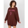 Hnědé mikinové šaty New York