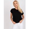 Černé tričko s průstřihem s mašlí na zádech (Velikost S/M)