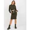 Khaki ležérní set sukně a mikiny (Velikost ONE SIZE)
