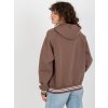Hnědá mikina s kapucí "S"