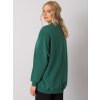 Tmavě zelená dámská mikina