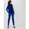 Tmavě modrý velurový komplet Relevance Fashion