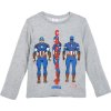 Šedé dlouhé chlapecké třičko Captain America