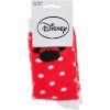 Červené hebké protiskluzové ponožky Minnie Mouse
