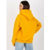 Tmavě žlutá zateplená mikina Debby