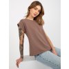 Hnědé dámské basic tričko