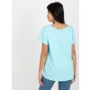 Mintové dámské tričko s krátkými rukávy