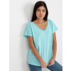 Mintové dámské tričko s krátkými rukávy
