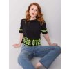 Černé dámské tričko s nápisem