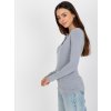 Šedé dámské tričko s výstřihem