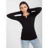 Černé dámské tričko s výstřihem
