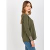 Khaki basic tričko s 3/4 rukávem