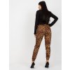 Leopardí elegantní volné kalhoty