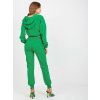 Zelený teplákový komplet s crop mikinou